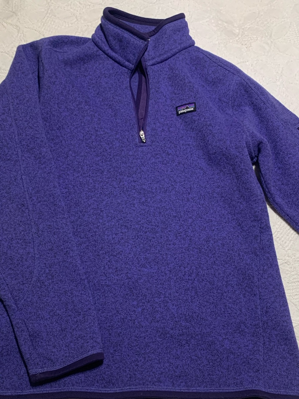 Patagonia Women's Vibrant Purple 1/4 Zip Fleece Pullover